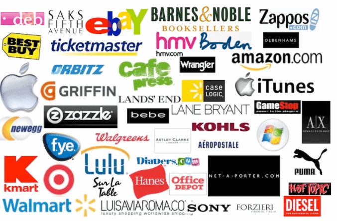 Logos of Big affiliate businesses. Used in the article Is Affiliate Marketing Dead. 7 Things you Must Know for Success