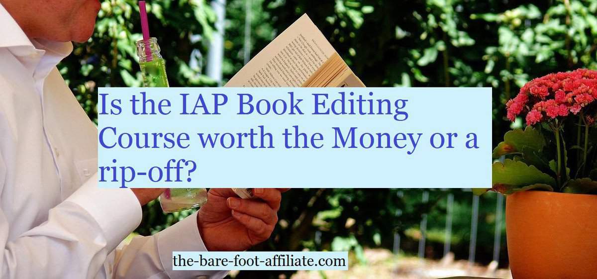 A man drinking from a straw, holding an a book in his hand with tress in the background. used in the articleIs the IAP Book Editing Course worth the Money or a rip Off?