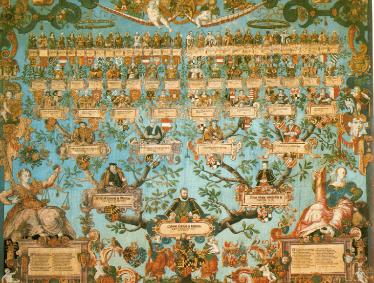 The family tree of Louis III, Duke of Württemberg (ruled 1568–1593). used in the article,
Is a Genealogy Course Necessary to Make Family Trees?