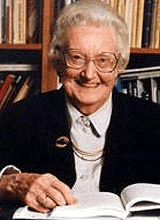 Passport-sized photo of Dame Cicely Saunders. Used in the article Is there a demand for death doulas? 