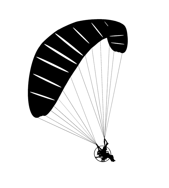 Para glider sketch. Used in the article 11 Unusual hobbies you might want to try.