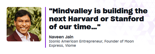 Naveen Jain Mindvalley user and American Entrepreneur. Used in the article: Is Mindvalley the Answer to Overcoming Life's Stagnation? 